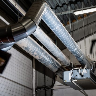 Industrial,Air,Ventilation,System,With,Metal,Pipes,And,Ducts,Representing